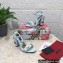 Dolce & Gabbana Heel 10.5cm print Floral sandals Light Blue 2023