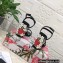 Dolce & Gabbana Heel 10.5cm print Floral sandals Black 2023