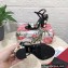 Dolce & Gabbana Heel 10.5cm print Floral sandals Black 2023