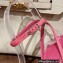 Hermes Heel 10.5cm leather Gala Sandals Pink 2023