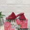 Dolce & Gabbana geometric Heel 6.5cm Patent leather mules Red 2023