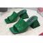 Dolce & Gabbana geometric Heel 6.5cm Patent leather mules Green 2023