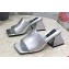 Dolce & Gabbana geometric Heel 6.5cm leather mules Silver 2023