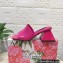 Dolce & Gabbana geometric Heel 6.5cm Patent leather mules Fuchsia 2023