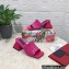 Dolce & Gabbana geometric Heel 6.5cm Patent leather mules Fuchsia 2023