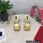 Dolce & Gabbana Crystal DG Pop Heel 10.5cm criss-cross straps Mules PVC Gold 2023