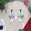 Dolce & Gabbana Heel 10.5cm print Floral slides White 2023