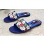 Dolce & Gabbana Heel 10.5cm print Floral slides Blue 2023