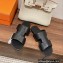 Hermes Devise Sandals in calfskin Black 2023