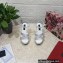 Dolce & Gabbana Heel 12cm Platform 1.5cm criss-cross straps sandals White with rhinestone 2023