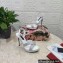 Dolce & Gabbana Heel 12cm Platform 1.5cm criss-cross straps sandals White with rhinestone 2023