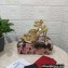 Dolce & Gabbana Heel 12cm Platform 1.5cm criss-cross straps sandals Gold with rhinestone 2023