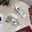 Dolce & Gabbana Crystal DG Pop Heel 10.5cm criss-cross straps Mules Crocodile-print calfskin White 2023