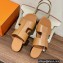 Hermes Devise Sandals in calfskin Brown 2023