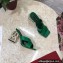 Dolce & Gabbana Crystal DG Pop Heel 10.5cm criss-cross straps Mules Crocodile-print calfskin Green 2023