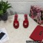 Dolce & Gabbana Heel 10.5cm Patent leather mules Red with DG logo 2023