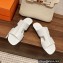 Hermes Devise Sandals in calfskin White 2023