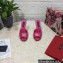 Dolce & Gabbana Heel 10.5cm Patent leather mules Fuchsia with DG logo 2023