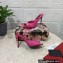 Dolce & Gabbana Heel 10.5cm Patent leather mules Fuchsia with DG logo 2023