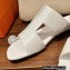 Hermes Devise Sandals in calfskin White 2023