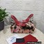 Dolce & Gabbana DG Pop Heel 10.5cm criss-cross straps Mules PVC Red 2023