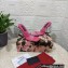 Dolce & Gabbana DG Pop Heel 10.5cm criss-cross straps Mules PVC Fuchsia 2023