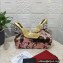 Dolce & Gabbana DG Pop Heel 10.5cm criss-cross straps Mules PVC Gold 2023