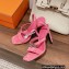 Hermes Heel 9.5cm Glamour Sandals in suede goatskin Pink 2023