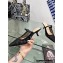 Dior Heel 6.5cm Capture Mules in Transparent Mesh Embroidered with Black Saint-Gall Motif 2023