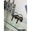 Dior Heel 9.5cm Capture Mules in Transparent Mesh Embroidered with Black Saint-Gall Motif 2023