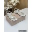 Jimmy Choo Satin Flat Sandals Creamy with Pearl embellished 2023
