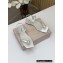 Jimmy Choo Satin Flat Sandals Creamy with Pearl embellished 2023