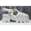 Prada Monolith raffia sandals White 2023