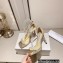 Jimmy Choo Heel 10cm Alva Sandals Gliterr Gold 2023