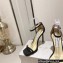 Jimmy Choo Heel 10cm Alva Sandals Suede Black 2023
