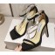 Jimmy Choo Heel 10cm Alva Sandals Suede Black 2023
