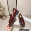 Jimmy Choo Deanna Crystal-Embellished Patent Leather Loafers Burgundy 2023