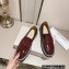Jimmy Choo Deanna Crystal-Embellished Patent Leather Loafers Burgundy 2023