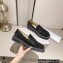 Jimmy Choo Deanna Crystal-Embellished Patent Leather Loafers Black 2023