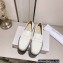 Jimmy Choo Deanna Crystal-Embellished Patent Leather Loafers White 2023