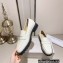 Jimmy Choo Deanna Crystal-Embellished Patent Leather Loafers White 2023