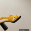 Hermes Heel 9cm Eris Sandals in suede goatskin Yellow 2023