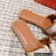 Hermes Oran Sandals in fringed H canvas Brown 2023