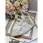 Dior Medium Ammi Bag in Supple Macrocannage Lambskin White 2023
