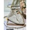 Dior Medium Ammi Bag in Supple Macrocannage Lambskin White 2023