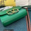 Valentino Vlogo Leather Shoulder Bag 2051 Green 2023
