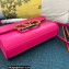 Valentino Vlogo Leather Shoulder Bag 2051 Fuchsia 2023