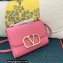 Valentino Vlogo Leather Shoulder Bag 2051 Pink 2023