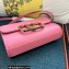 Valentino Vlogo Leather Shoulder Bag 2051 Pink 2023