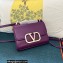 Valentino Vlogo Leather Shoulder Bag 2051 Purple 2023